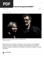 “Arquitetura é um ato de generosidade”