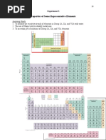 Experiment 3 - Properties of Some Representative Elements