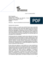 Opinión de La COALICION Sobre MINISTERIO DE CULTURA - CARTA AL CONGRESO - COM EDUCACION