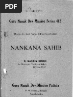 Download Nanakana Sahib - Narain Singh Tract No 412 by Guru Nanak Dev Mission SN32480547 doc pdf
