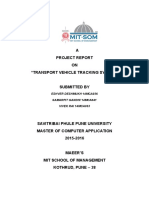 A Project Report ON "Transport Vehicle Tracking System"