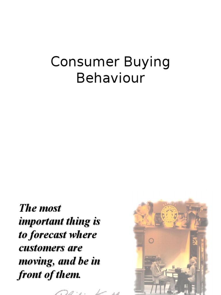 Understanding Consumer Buying Behavior | PDF | Consumer Behaviour ...