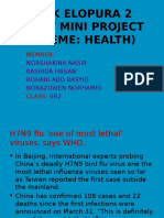 SMK Elopura 2 Muet Mini Project (Theme: Health) : Member