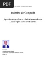 Agricultura Como Base e a Industria Como Factor - Trabalho de Geografia - Augusto Kengue Campos