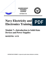 Navy Electricity and Electronics Training Series Module 7—Introduction to Solid-State Devices and Power Supplies NAVEDTRA 14179