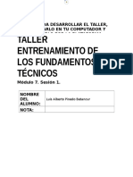 Taller. Entrenamiento de Los Fundamentos Técnicos M7