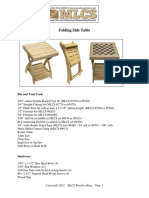 Folding Side Table
