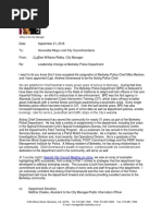 Berkeley City Manger Letter re