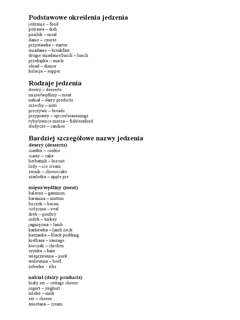 Jak Jest Kolacja Po Angielsku