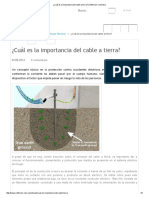 ¿Cuál Es La Importancia Del Cable a Tierra