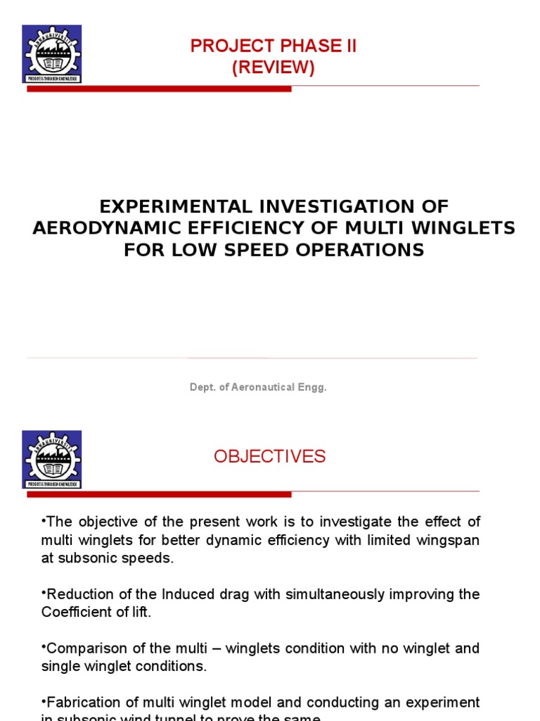 Multi-Winglet Aerodynamic Efficiency Study | PDF | Aerodynamics | Lift ...