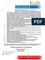 Requisitos para Licencia de Actividad Economica PDF
