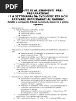 15 Sedute Pre-preparazione Per Allievi. Autore Alessandro Gelmi