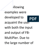 The Following Examples Were Developed To Acquaint The User With Both The Input and Output of PDF