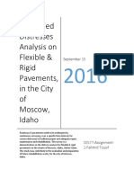 A Detailed Distresses Analysis on Flexible & Rigid Pavements, In the City of Moscow, Idaho by Fahmid Tousif