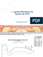 Programa Monetario Agosto 2016