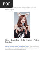 Download Agen Judi Bola Online Minimal Deposit 25 Ribu Rupiah by Agen Bola Terpercaya SN324855898 doc pdf