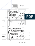 Duct Plumbing Fire Duct: Garbage Collecting Room