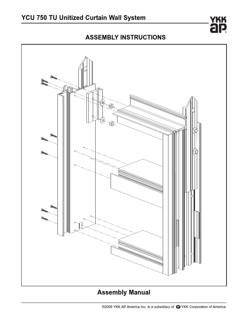 Unitized Curtain Wall System PDF Framing (Construction) Architectural Elements