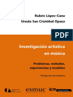 La investigación artística en música