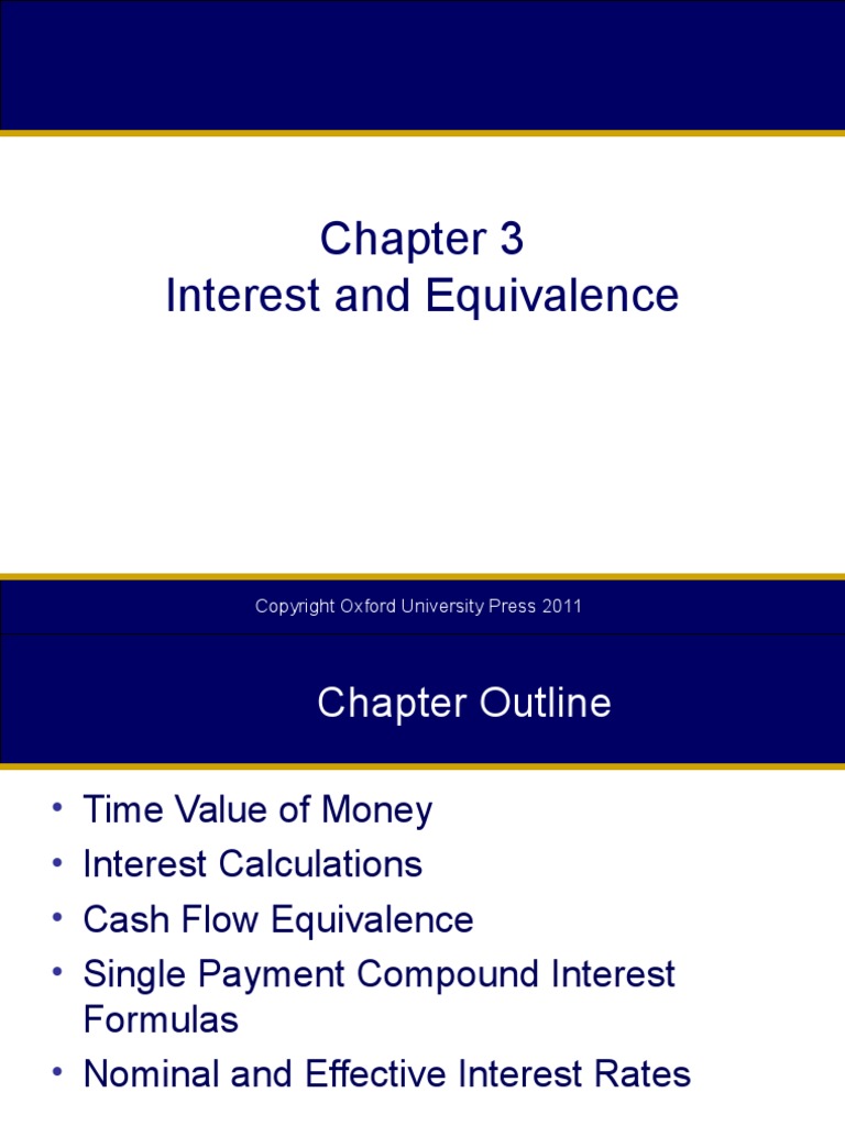 Chapter 3 Presentation ISE 311 | PDF | Compound Interest | Time Value ...