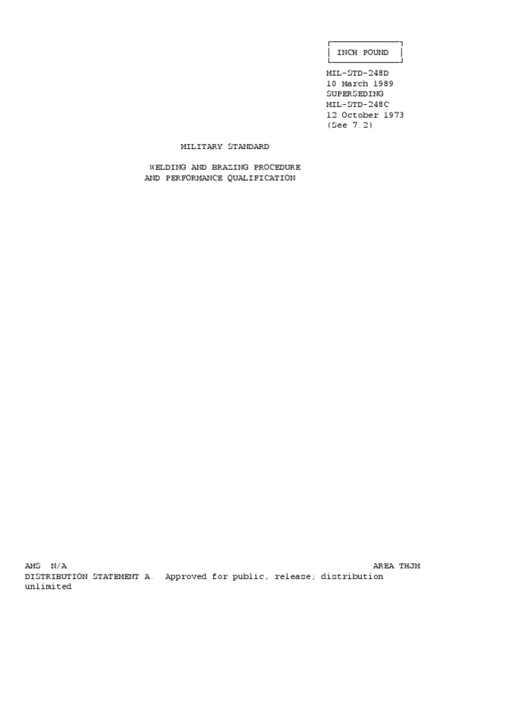 Welding MIL STD PDF | PDF | Steel | Welding