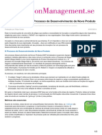 Innovationmanagement.se-a Necessidade de Um Processo de Desenvolvimento de Novo Produto