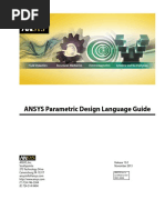 ANSYS Parametric DesignLanguage Guide