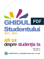 Ghidul Studentului Universitatea Alexandru Ioan Cuza Din Iasi 2013 2014