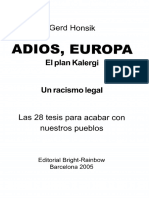 Adios, Europa. El Plan Kalergi