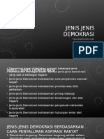 Jenis jenis demokrasi