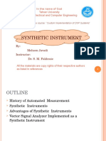 Synthetic Instrument: in The Name of God Tehran University School of Electrical and Computer Engineering