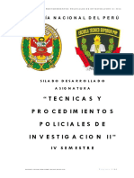 Tecnicas y Procedimientos de Investigacion II