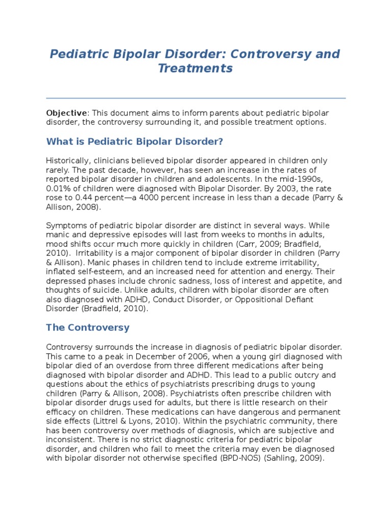 writing a essay paper on bipolar disorder