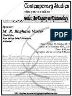 ABSTRACT Ayurveda - Enquiry in Epistemology - 2013-10-18-Varier
