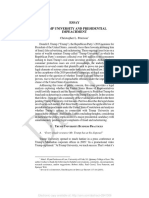 Trump Impeachment Essay - Prof. Chris Peterson, Utah University