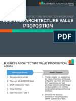 Business Architecture Value Proposition