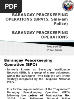 BARANGAY PEACEKEEPING OPERATIONS (BPATS, Sala-am Police.pptx
