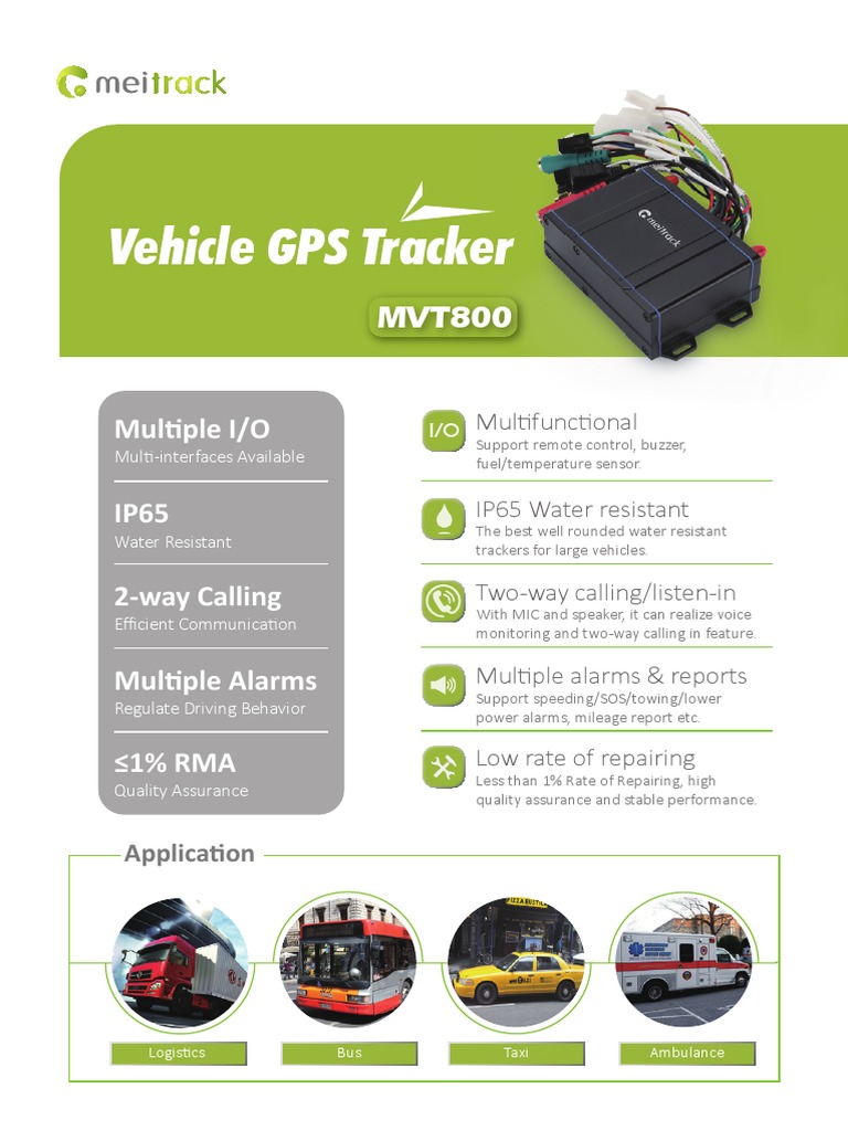 Vehicle GPS Tracker: Multiple I/O | PDF