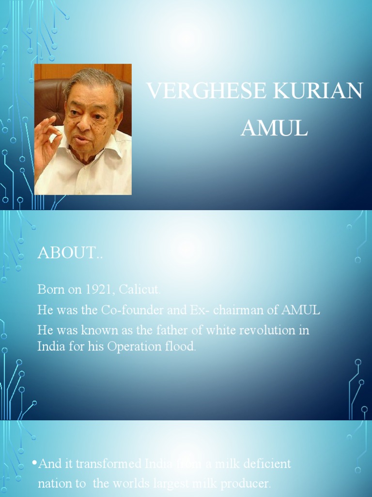 Verghese Kurian Amul | PDF