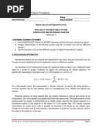 Signals, Spectra and Signal Processing