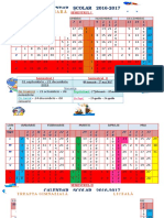 Calendar Școlar 2016-2017