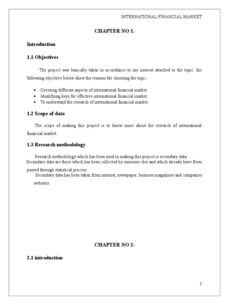 Overview of International Financial Markets | PDF | Financial Markets ...