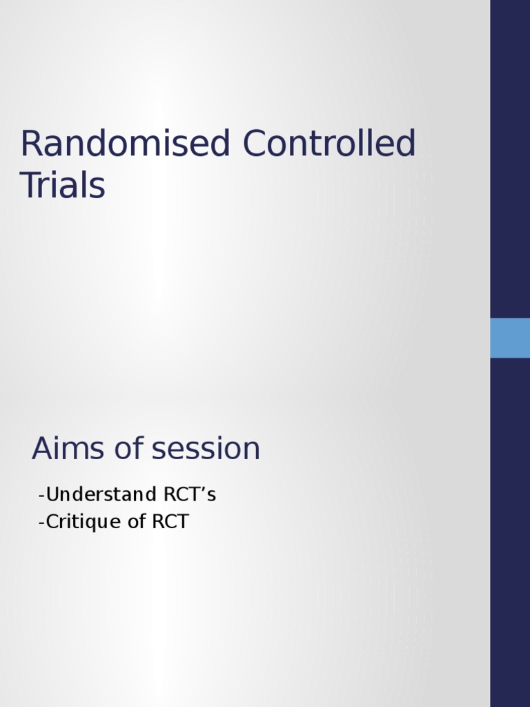 Understanding Randomised Controlled Trials | PDF | Self-Improvement ...