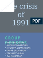 The crisis of 1991