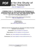 Review O'Brien, Peter T., The Epistle to the Philippians