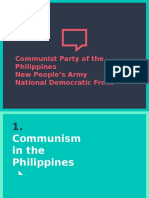 Communist Party of The Philippines New People's Army National Democratic Front
