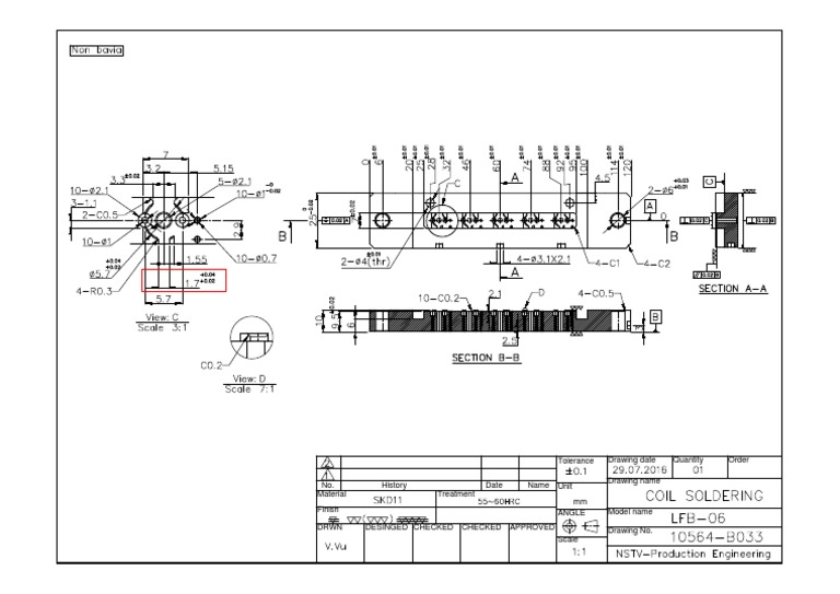 Tolerance Drawing Date Quantity Order Drawing Name MM | PDF