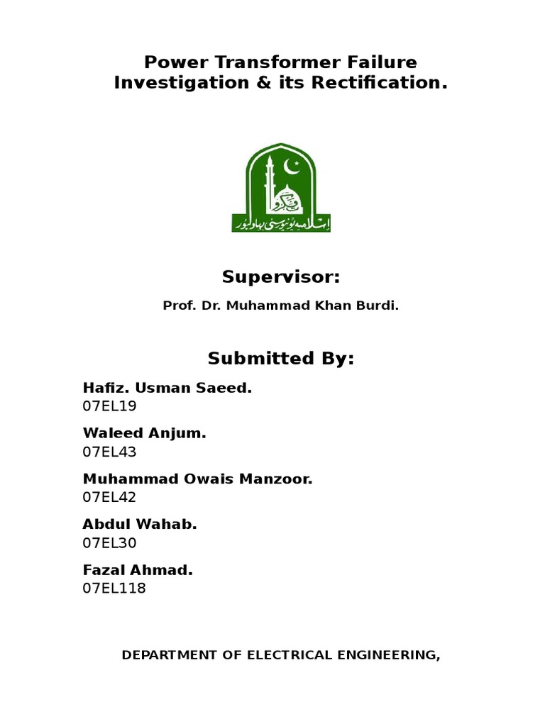 Power Transformer Failure Investigation & Its Rectification | PDF