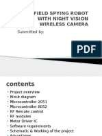 War Field Spying Robot With Night Vision Wireless Camera: Submitted by